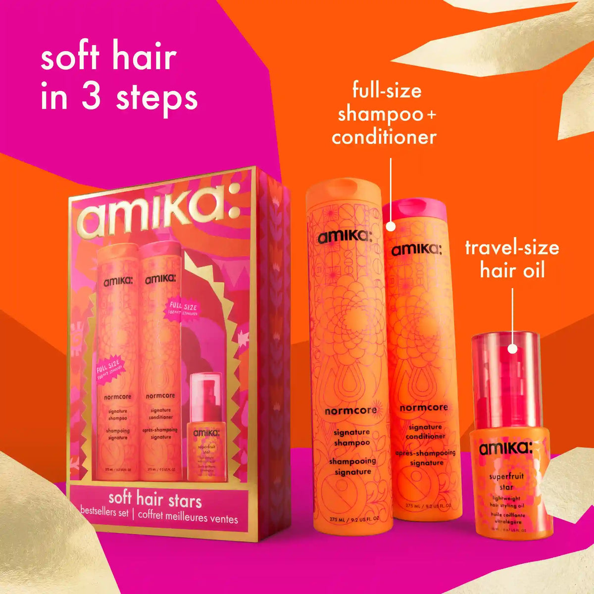 soft hair stars nourishing wash + care set