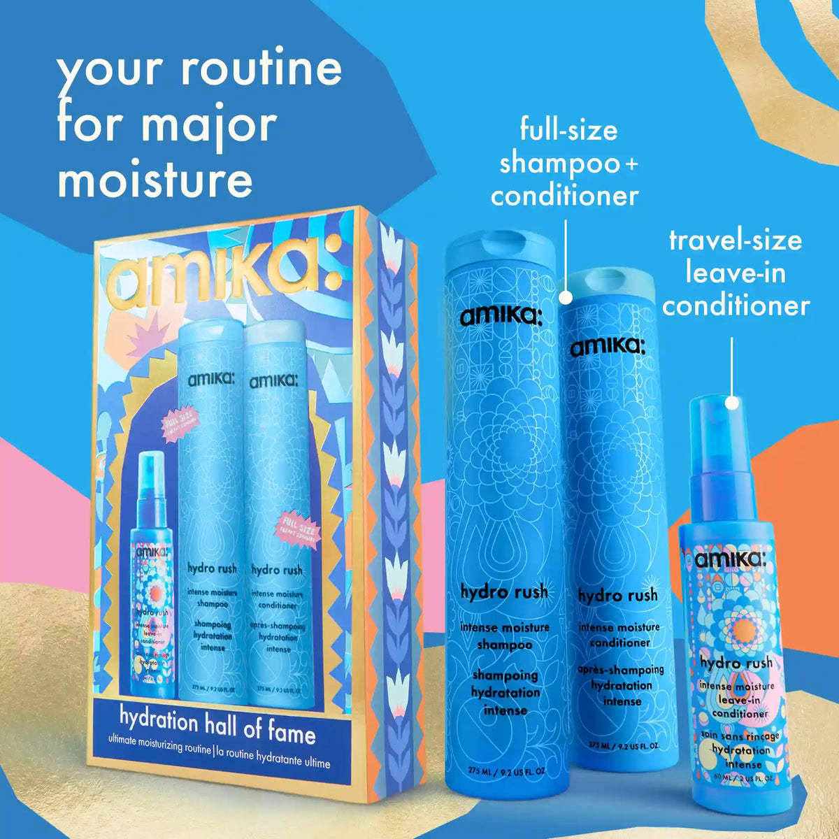 hydration hall of fame wash + care set